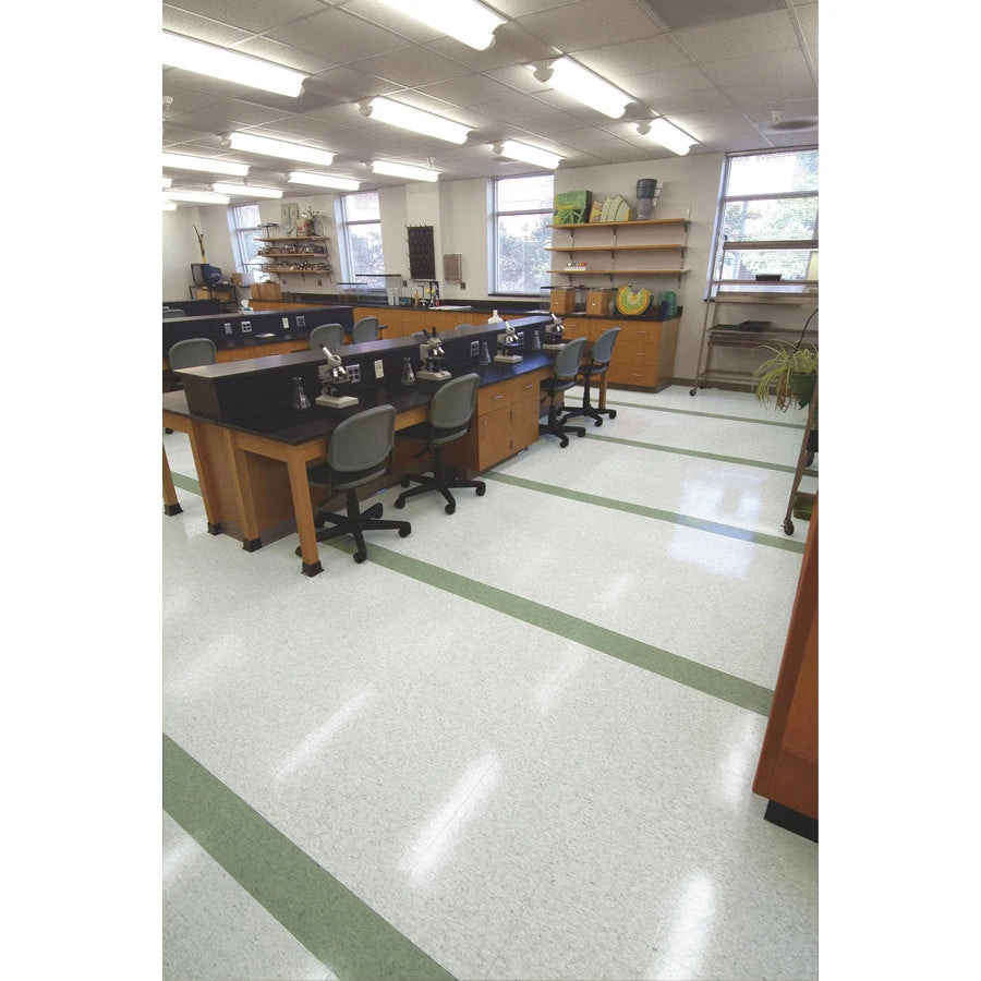 Armstrong Flooring Imperial Texture 45-Piece 12-in X 12-in Pewter Glue (Adhesive) Commercial VCT Tile - Image 15