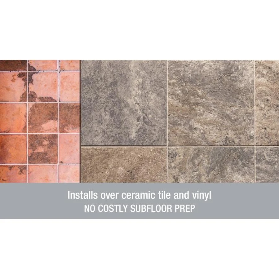 Armstrong Flooring Alterna 14-piece 16-in X 16-in Groutable Sistine White Glue (Adhesive) Vinyl Tile - Image 4