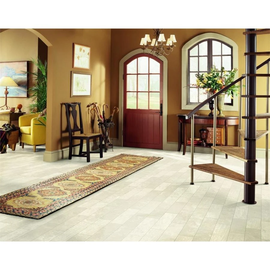 Armstrong Flooring Pickwick Landing III 12-ft W Cut-to-Length Montecello Travertine Opal Wood Look Low-Gloss Finish Sheet Vinyl - Image 2