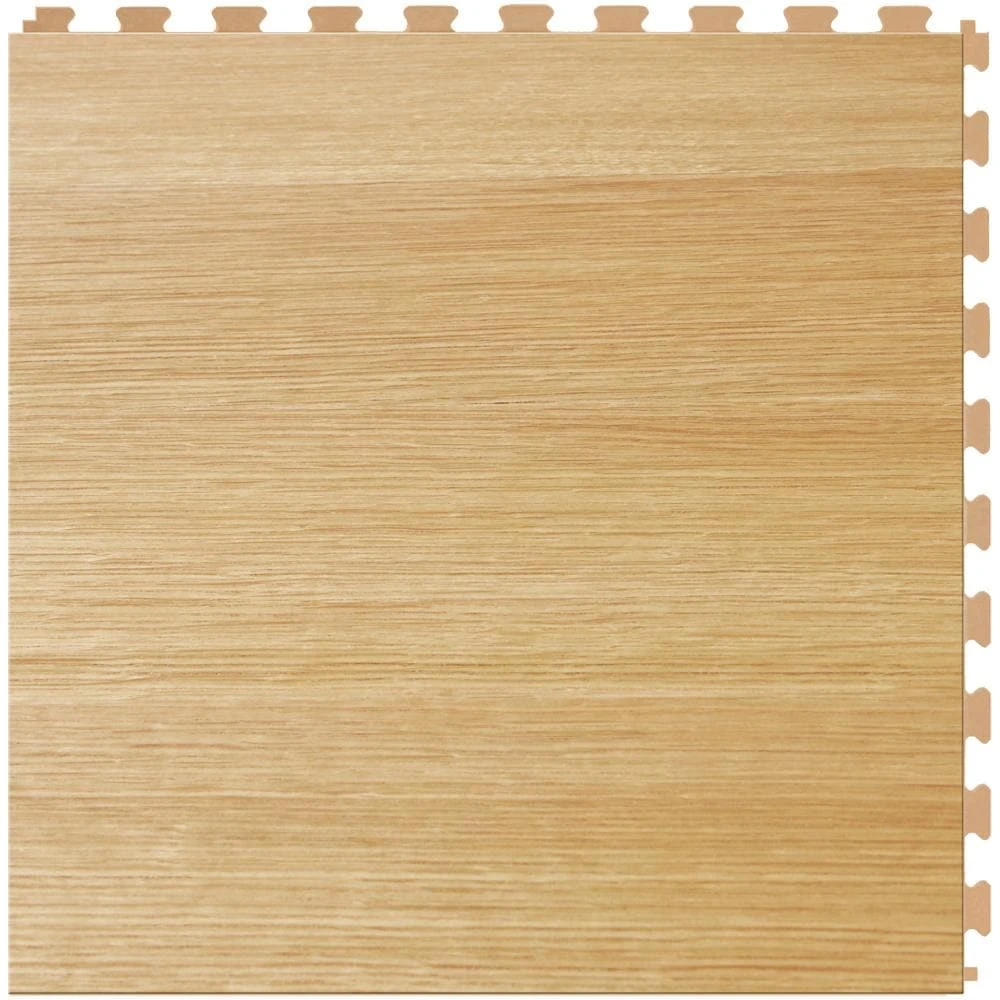 Perfection Floor Tile Bordeaux Wood Collection Bordeaux Walnut/Satin 20-in X 20-in Water Resistant Interlocking Luxury Flooring (16.7-sq Ft) - Image 4
