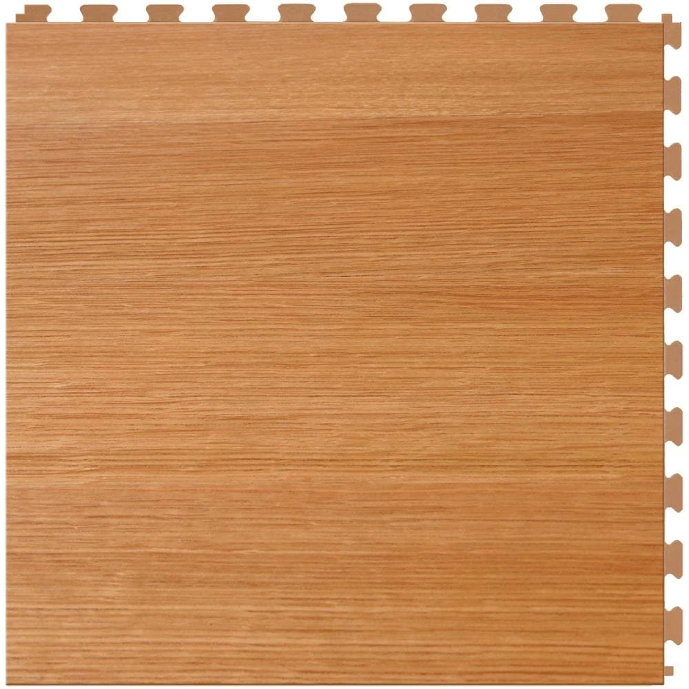 Perfection Floor Tile Bordeaux Wood Collection Bordeaux Walnut/Satin 20-in X 20-in Water Resistant Interlocking Luxury Flooring (16.7-sq Ft) - Image 6