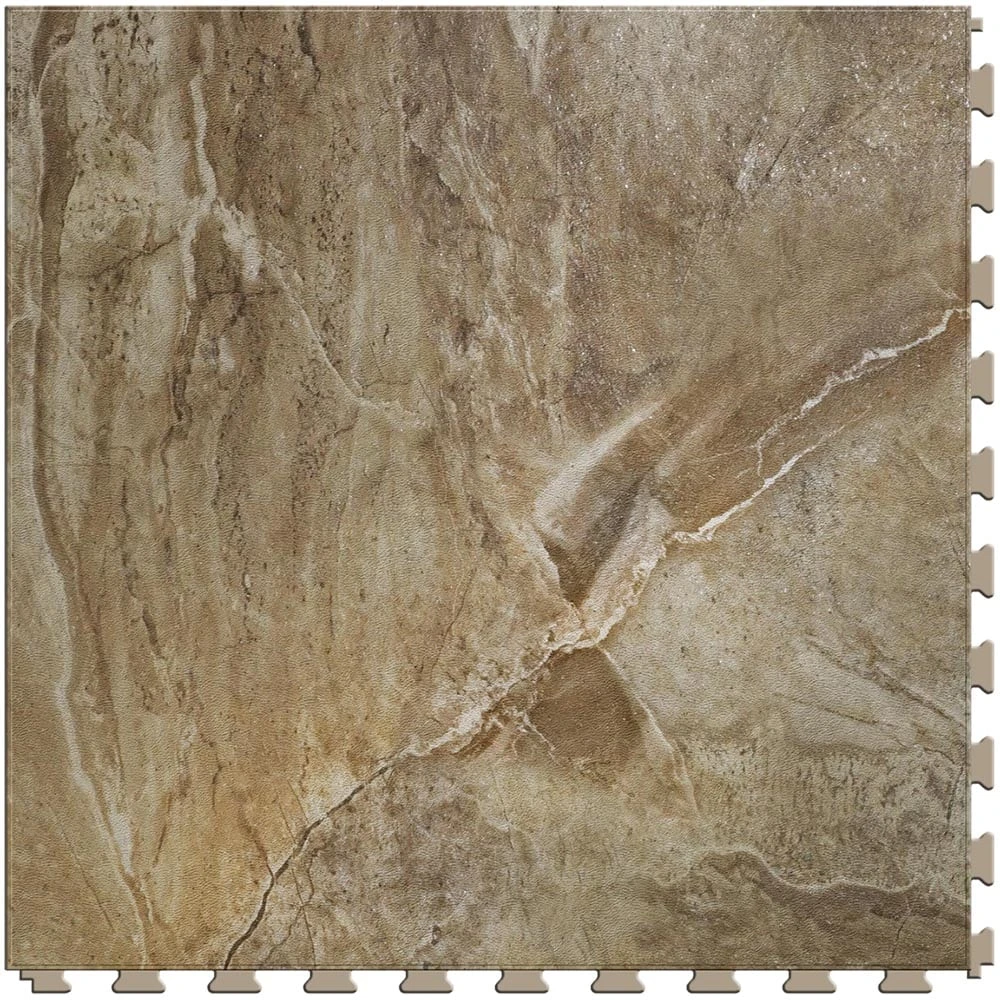 Perfection Floor Tile Stonecreek Collection Canyon Stone/Satin 20-in X 20-in Water Resistant Interlocking Luxury Flooring (16.7-sq Ft)