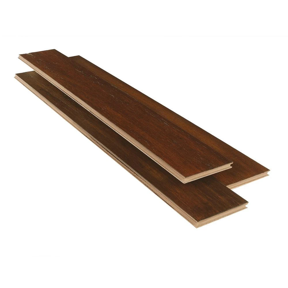 Home Decorators Collection Hand Scraped Strand Woven Sahara 3/8 In. T X 5-1/5 In. W X 36.02 In. L Engineered Click Bamboo Flooring - Image 3