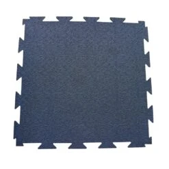 Rubber-Cal Terra-Flex 1/4 In. X 24 In. X 24 In. Blue Interlocking Flooring (10-Pack, 40 Sq. Ft.)