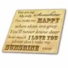 3dRose Vintage Songs You Are My Sunshine- Love Songs - Ceramic Tile, 8-inch