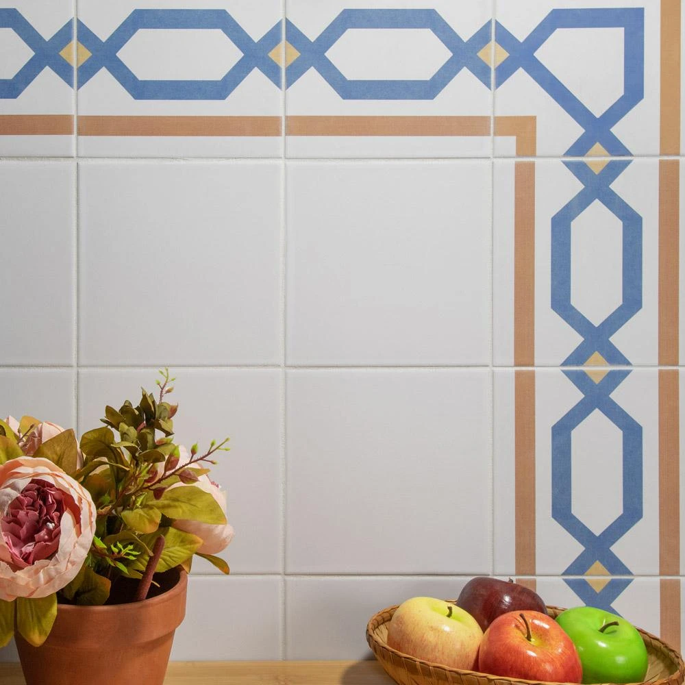 Merola Tile Revival White 7-3/4 In. X 7-3/4 In. Ceramic Floor And Wall Tile - Image 6