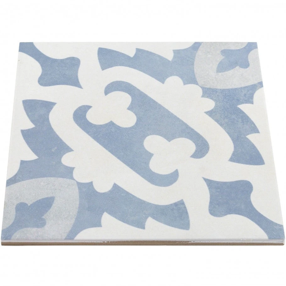 Moma Light Blue Encaustic 9x9 Glazed Porcelain Tile - Image 6