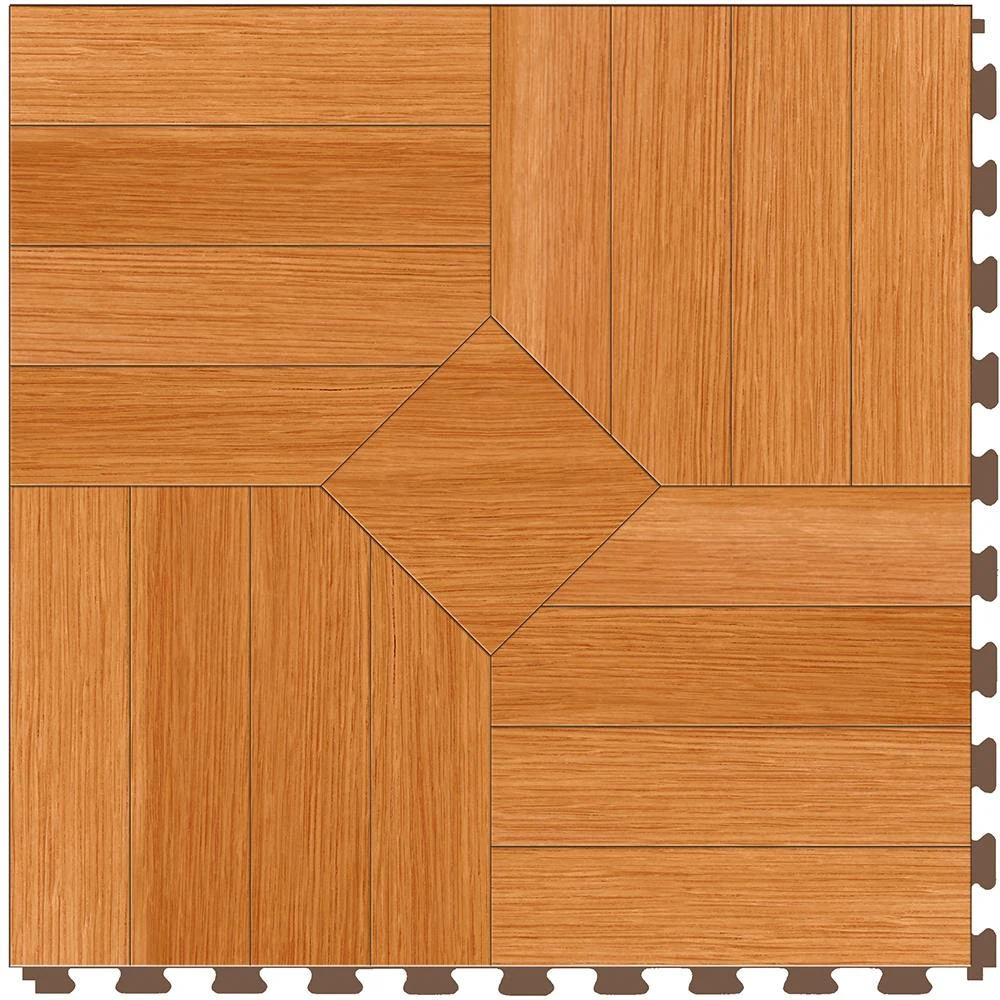 Perfection Floor Tile Bordeaux Wood Collection Bordeaux Walnut/Satin 20-in X 20-in Water Resistant Interlocking Luxury Flooring (16.7-sq Ft) - Image 14