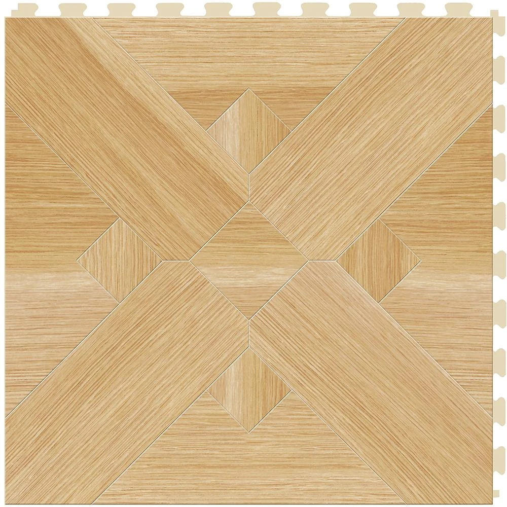 Perfection Floor Tile Bordeaux Wood Collection Bordeaux Walnut/Satin 20-in X 20-in Water Resistant Interlocking Luxury Flooring (16.7-sq Ft) - Image 8