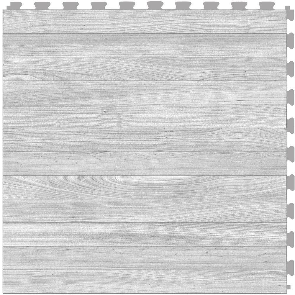 Perfection Floor Tile Mystic Plank Collection Gray Oak/Satin 20-in X 20-in Water Resistant Interlocking Luxury Flooring (16.7-sq Ft)