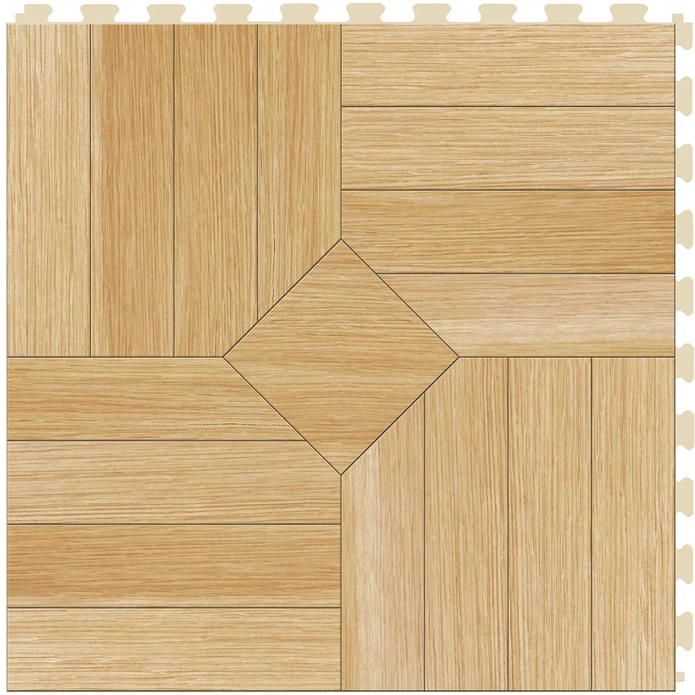 Perfection Floor Tile Bordeaux Wood Collection Bordeaux Walnut/Satin 20-in X 20-in Water Resistant Interlocking Luxury Flooring (16.7-sq Ft) - Image 12