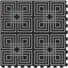 Perfection Floor Tile Geo Collection Master Knot Black/Satin 20-in X 20-in Water Resistant Interlocking Luxury Flooring (16.7-sq Ft)