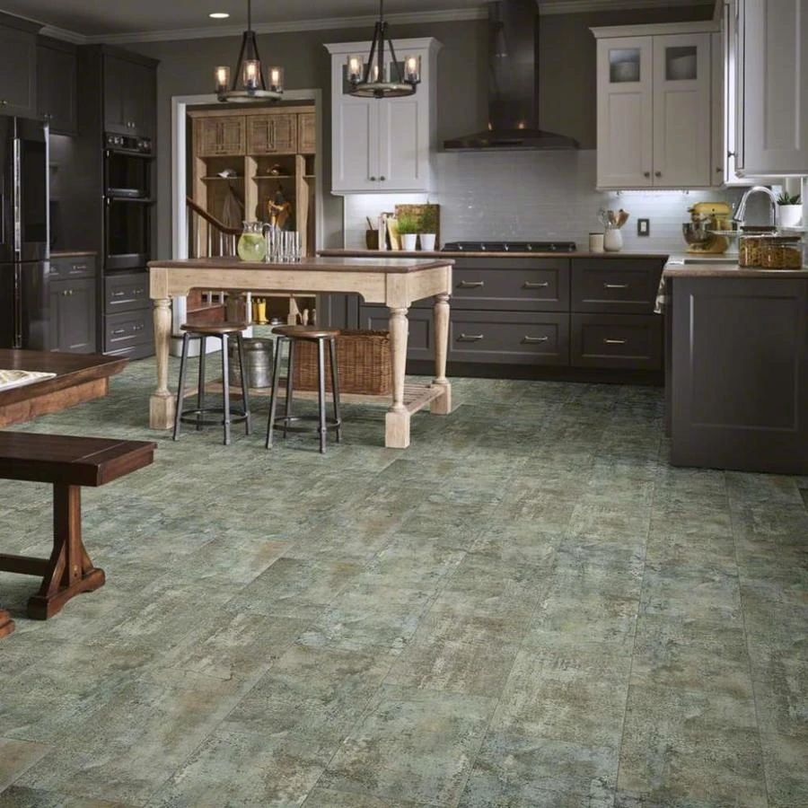 Shaw 8-Piece 12-in X 24-in Granite Interlocking Vinyl Tile - Image 3