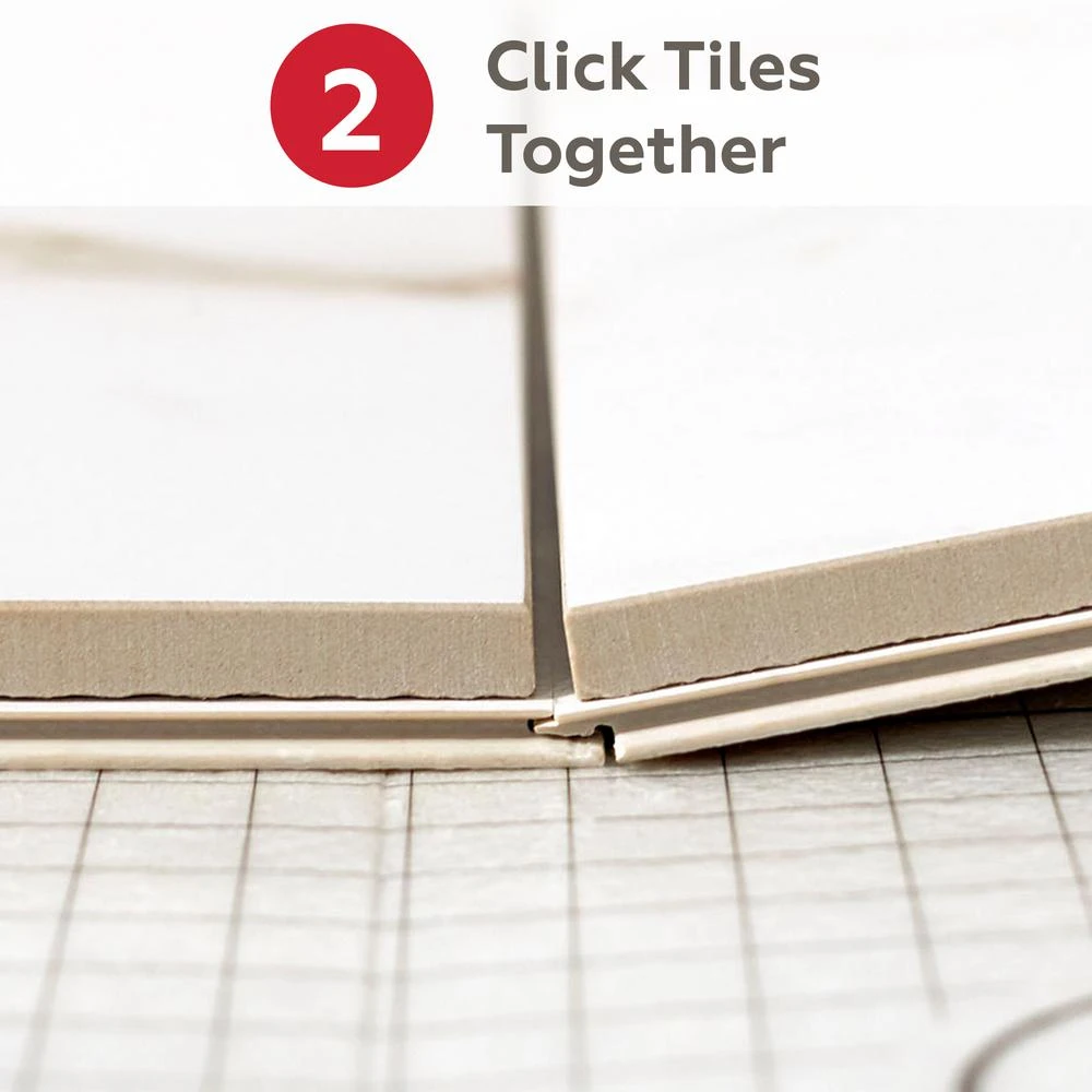 Daltile QuicTile 12 In. X 24 In. Cliff Stone Matte Color Body Porcelain Locking Floor Tile (9.6 Sq. Ft. / Case) - Image 10