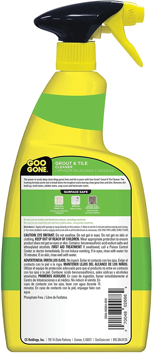 Grout & Ceramic Tile Cleaner For Removing Tough Stains & Hard Water Spots (28oz) - Image 2