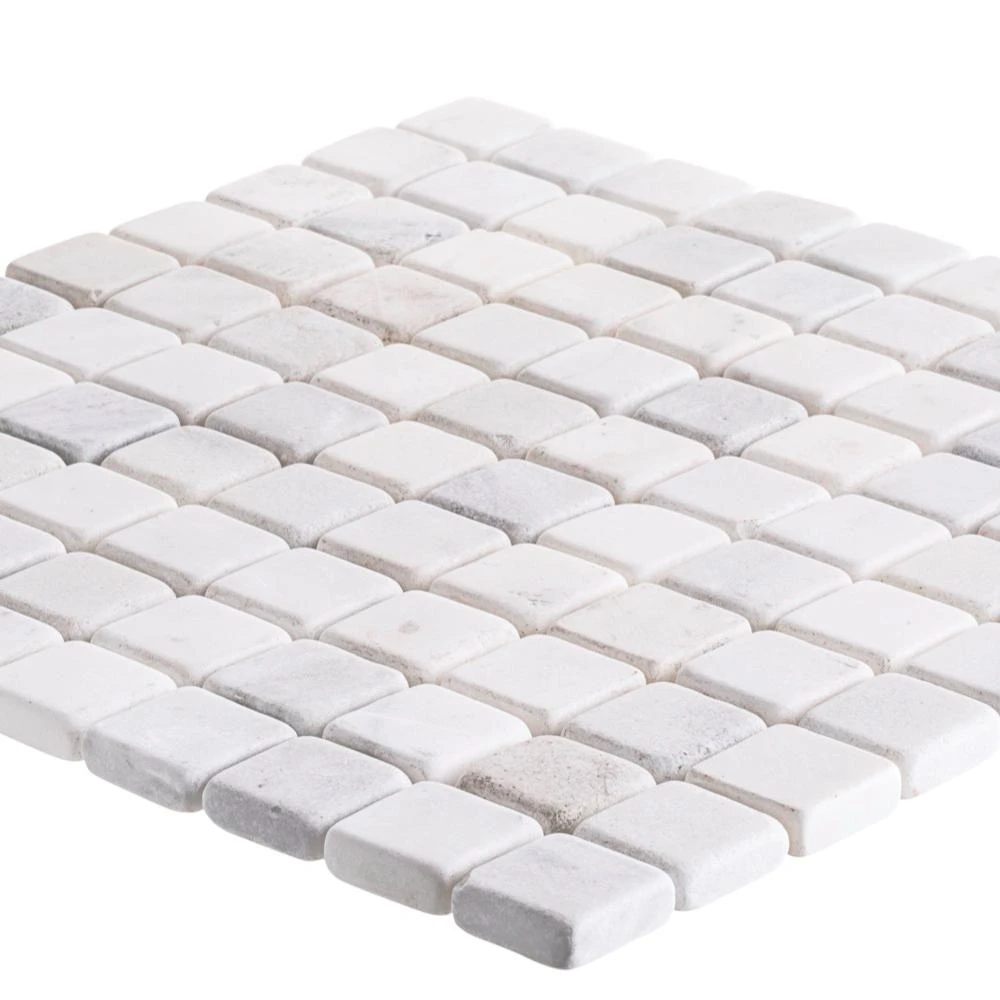 Jeffrey Court Carrara White 11.75 In. X 11.75 In. X 10 Mm Honed Marble Mosaic Floor And Wall Tile - Image 3