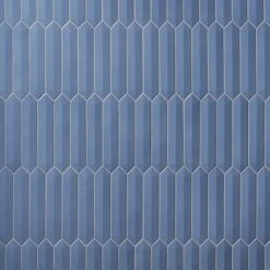 Lois 3D Blue Polished 2.6 In. X 13 In. Elongated Hex Ceramic Wall Tile (9.04 Sq. Ft./ Case)