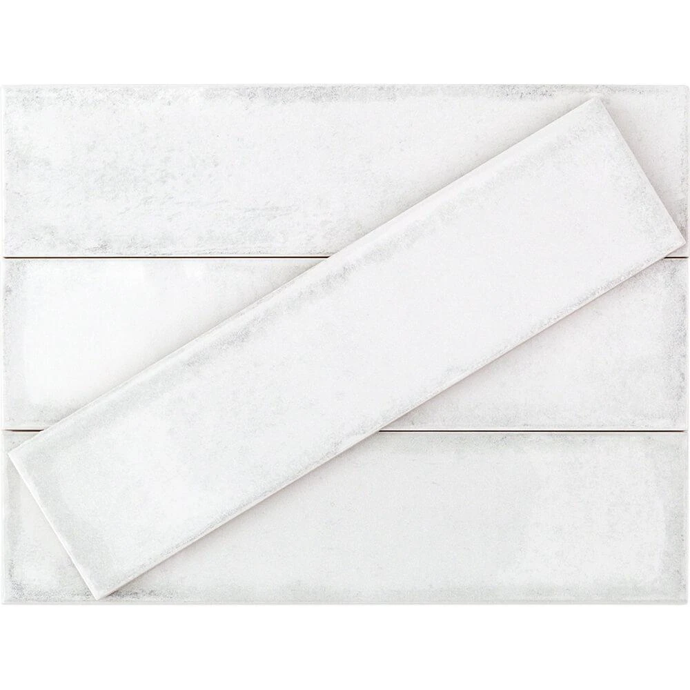 Ivy Hill Tile Moze White 3 In. X 12 In. 9 Mm Ceramic Wall Tile (22-Piece) (5.38 Sq. Ft./ Box) - Image 4