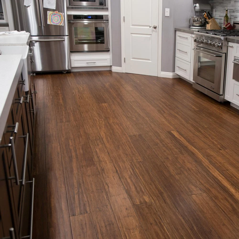 CALI BAMBOO Antique Java 9/16 In. T X 5.31 In. W X 72.83 In. L Solid Wide Click Bamboo Flooring (21.50 Sq. Ft/case) - Image 6