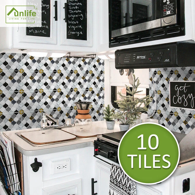 10Pcs Moroccan Tile Stickers Self-adhesive Wall Stickers Kitchen Bathroom Decor - Image 8