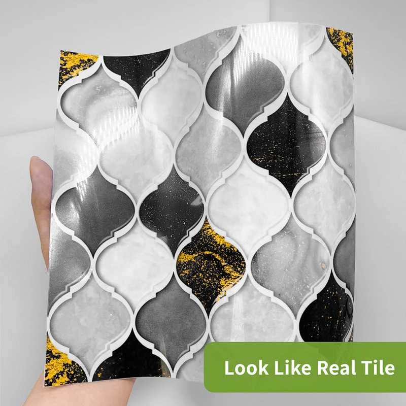 10Pcs Moroccan Tile Stickers Self-adhesive Wall Stickers Kitchen Bathroom Decor - Image 4