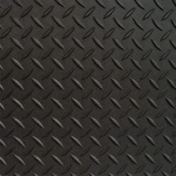 Diamond Deck 7.5 Ft. X 10 Ft. Black Textured PVC Floor Mat