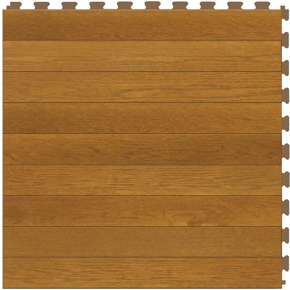 Perfection Floor Tile Mystic Plank Collection Gray Oak/Satin 20-in X 20-in Water Resistant Interlocking Luxury Flooring (16.7-sq Ft) - Image 2