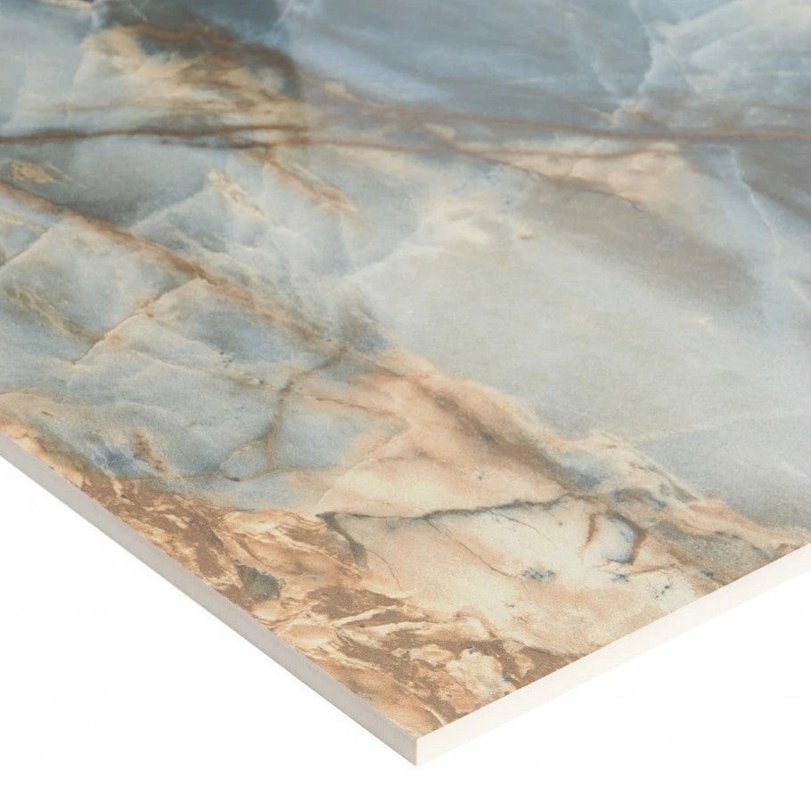 Vision Stone Blue 24x48 Polished Porcelain Tile Sample - Image 3