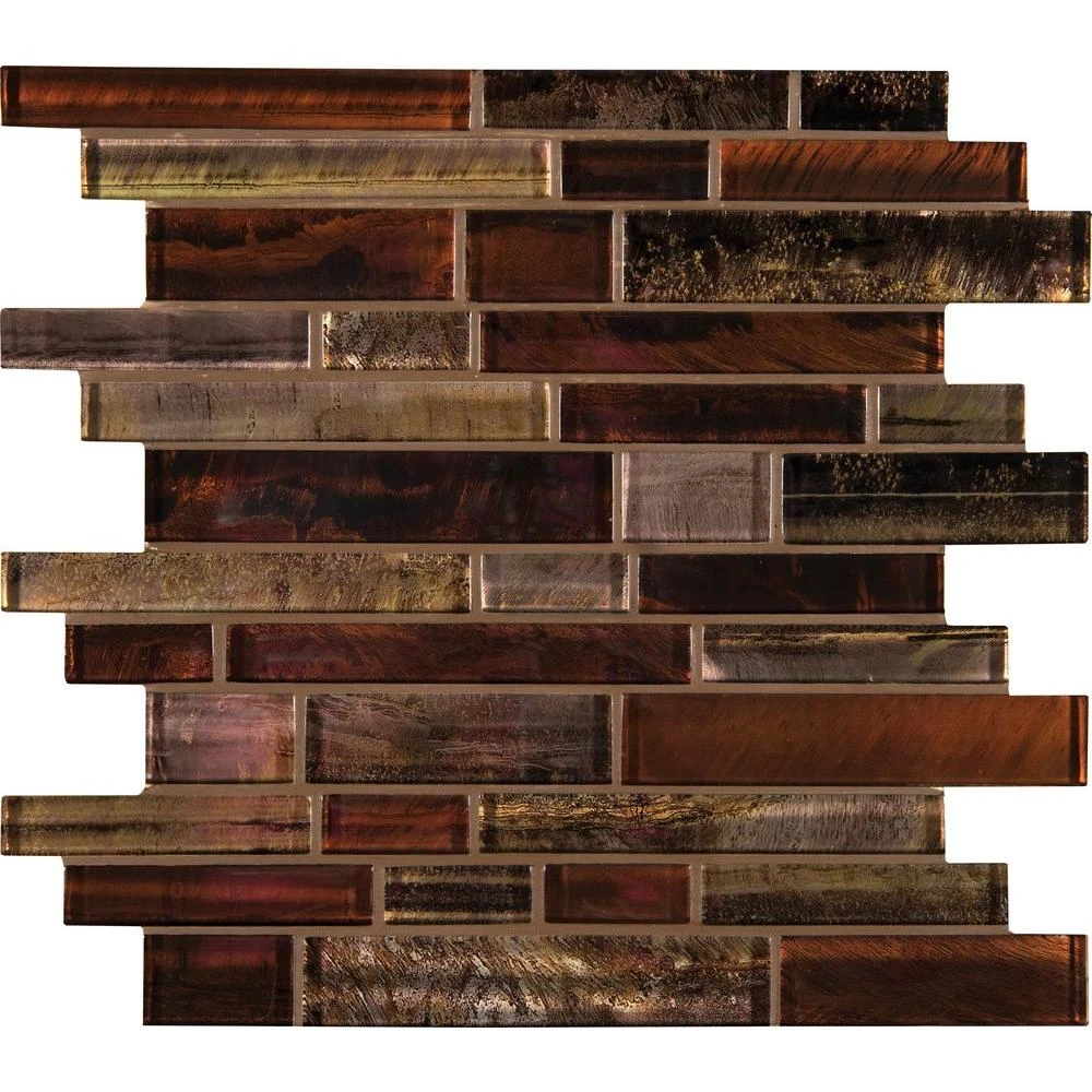 MSI Artista Interlocking 12 In. X 12 In. X 8 Mm Glass Mesh-Mounted Mosaic Wall Tile (10 Sq. Ft. / Case) - Image 3