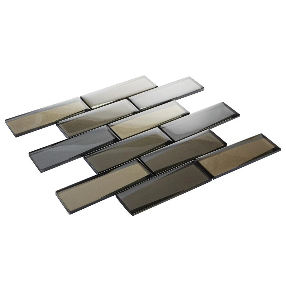 Daltile Premier Accents Frost Linear 12 In. X 13 In. X 8 Mm Glass Mosaic Wall Tile (0.96 Sq. Ft. / Piece) - Image 3