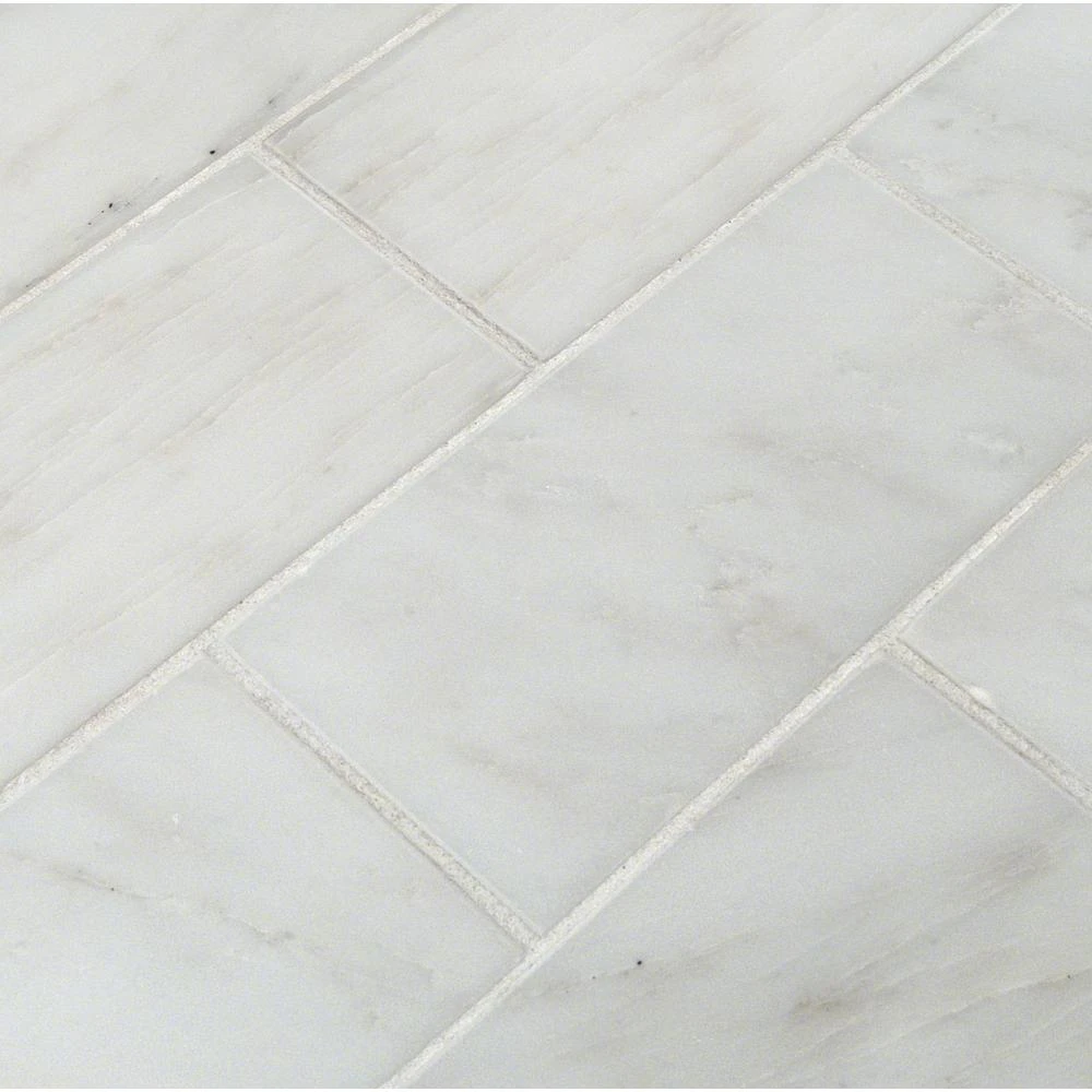 MSI Greecian White 3 In. X 6 In. Polished Marble Floor And Wall Tile (1 Sq. Ft. / Case)