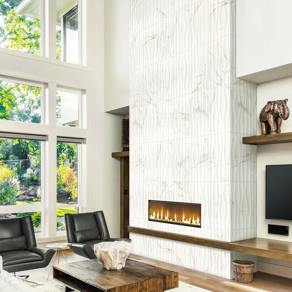 Marazzi Developed By Nature Calacatta 12 In. X 24 In. Glazed Ceramic Wave Wall Tile (14 Sq. Ft. / Case) - Image 9