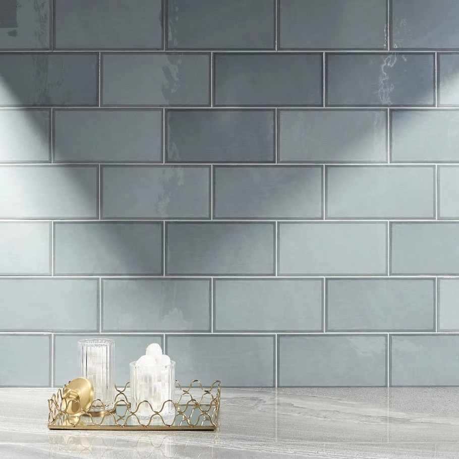 Bond Tile Thames Framed Blue 5 In. X 10 In. Glazed Ceramic Wall Tile (28 Pieces 10.76 Sq. Ft. / Box) - Image 2