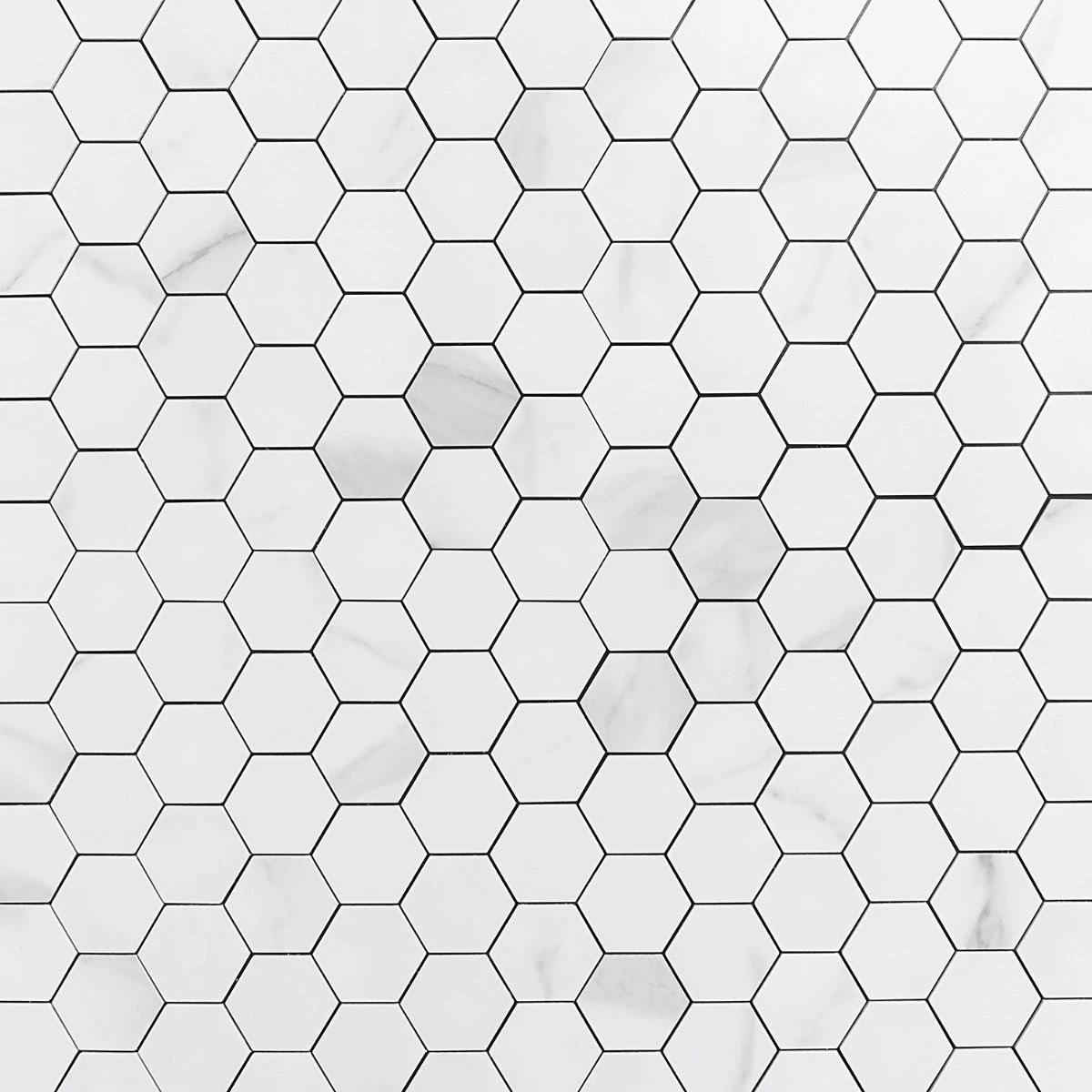 Bond Tile Easy Luxe Hex Calacatta 11.61 In. X 11.81 In. SPC Peel And Stick Tile (0.95 Sq. Ft. / Sheet)