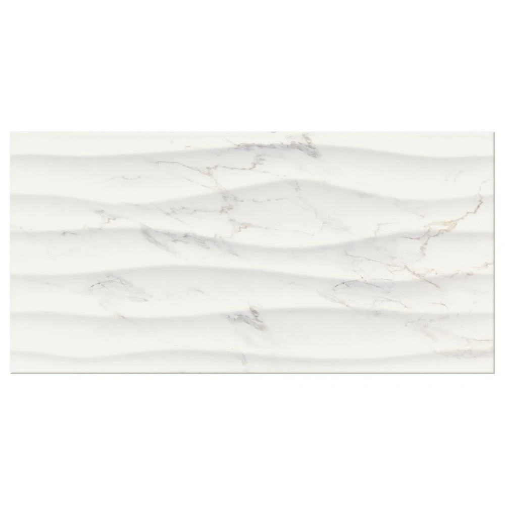 Marazzi Developed By Nature Calacatta 12 In. X 24 In. Glazed Ceramic Wave Wall Tile (14 Sq. Ft. / Case) - Image 5