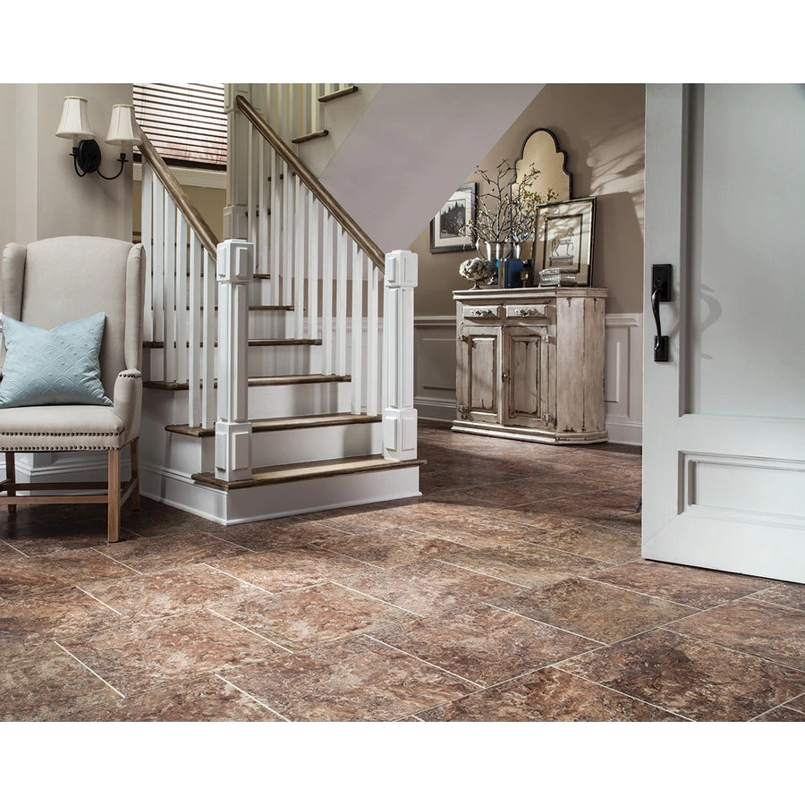 STAINMASTER Stainmaster 18-in X 18-in Groutable Corsica Cavern Peel And Stick Luxury Vinyl Tile - Image 2