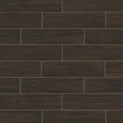 Florida Tile Home Collection Burlington Walnut 6 In. X 24 In. Porcelain Floor And Wall Tile (14 Sq. Ft. / Case)