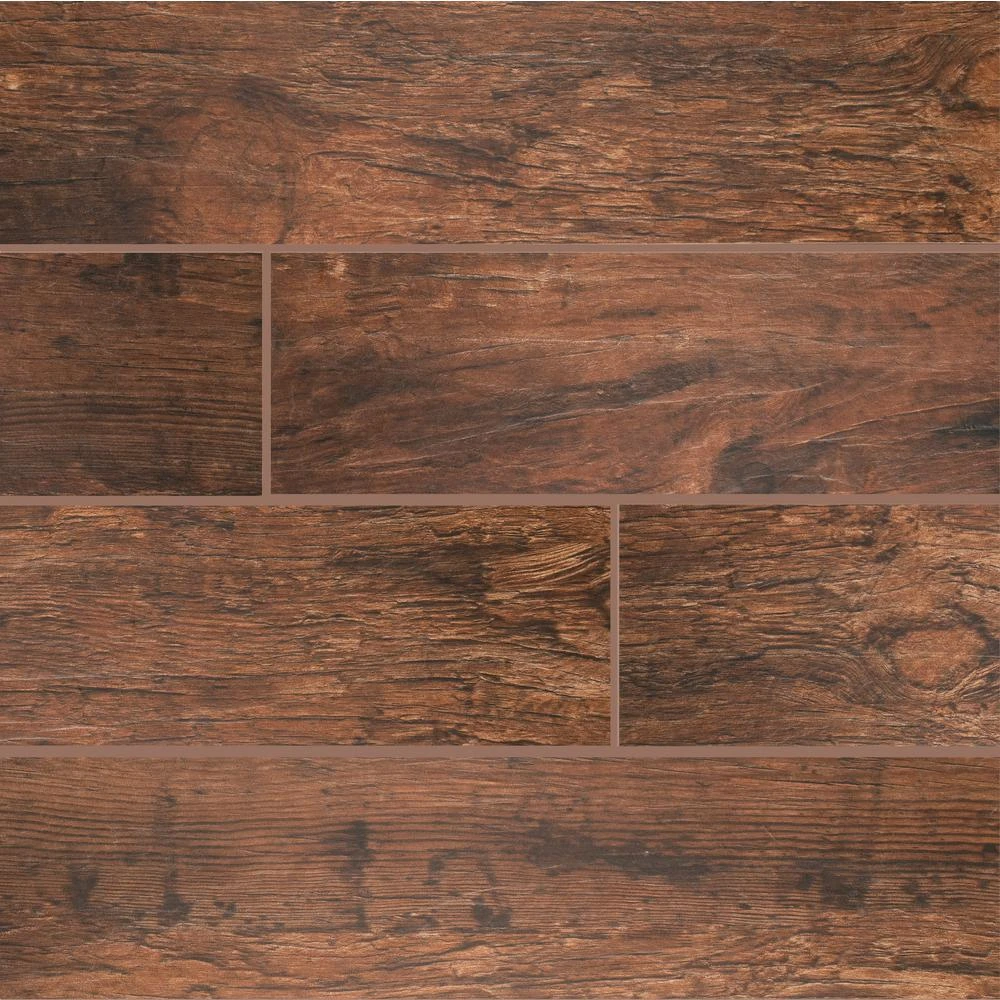 MSI Redwood Mahogany 6 In. X 24 In. Matte Porcelain Floor And Wall Tile (10 Sq. Ft. / Case) - Image 14
