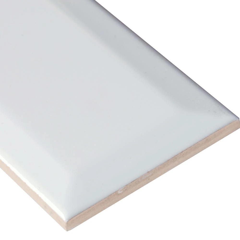 MSI Beveled 3 In. X 6 In. Glossy Ceramic White Subway Tile (1 Sq. Ft. / Case) - Image 5