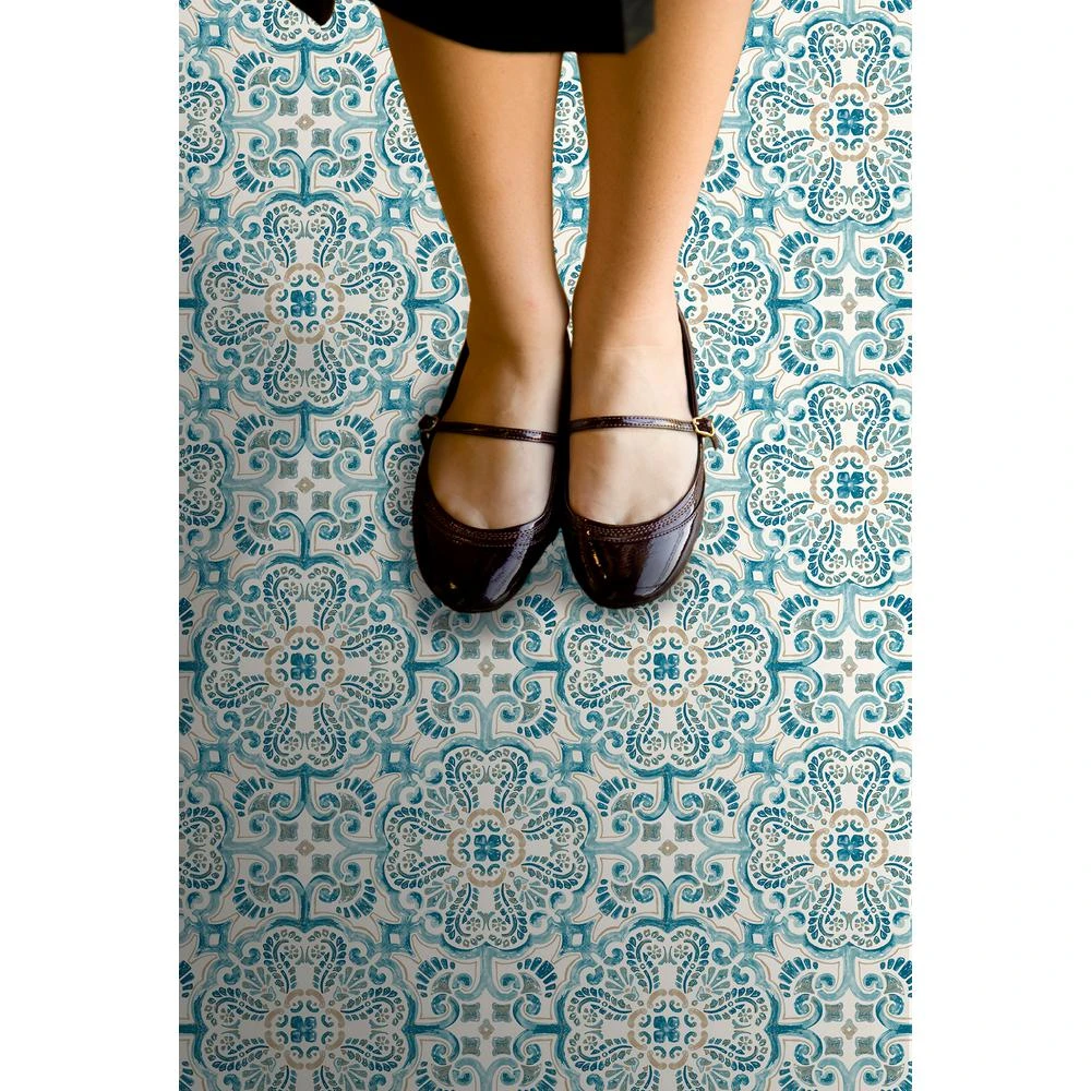 FloorPops Fontaine Peel And Stick Floor Tiles 12 In. X 12 In. (20 Tiles, 20 Sq. Ft.) - Image 2