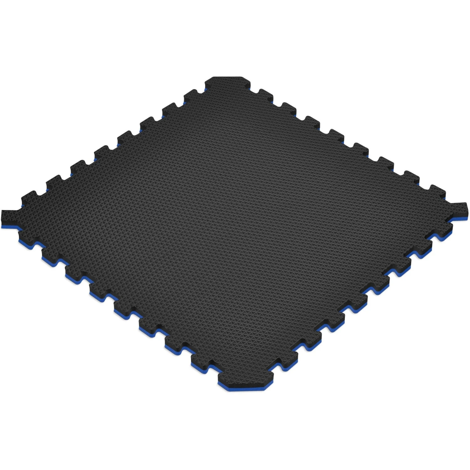 Norsk 16 Sq Ft Interlocking Foam Floor Mat, 4-Pack, Reversible Black/Blue - Image 4