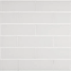 MSI Ice Glossy 4 In. X 12 In. Glass White Subway Tile (2 Sq. Ft. / Case)