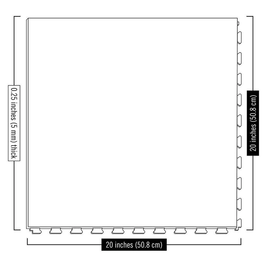 Perfection Floor Tile Vintage Wood Collection 6-Piece 20-in X 20-in Moss Oak Vinyl Tile - Image 3