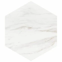 Merola Tile Eterno Carrara Hex 8-5/8 In. X 9-7/8 In. Porcelain Floor And Wall Tile (11.56 Sq. Ft. / Case)