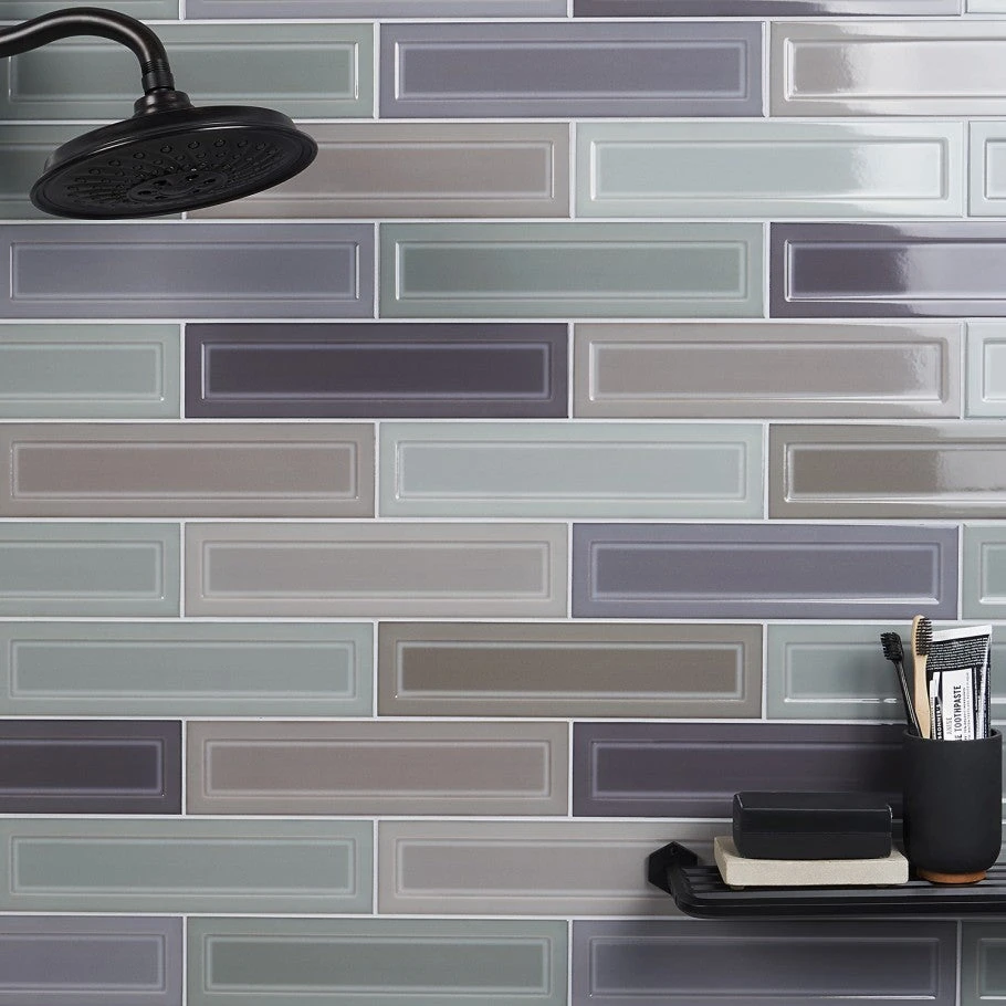 Bond Tile Sphinx Dark Blend 3 In. X 12 In. Ceramic Wall Tile (44 Pieces 10.76 Sq. Ft. / Box) - Image 2