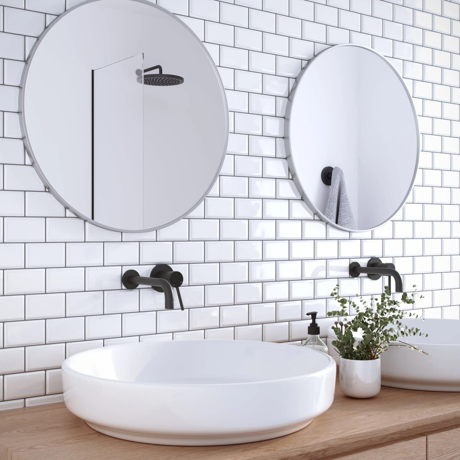 Crystiles 12"x12" Subway White Vinyl Peel And Stick Backsplash Tile, Pro Series Thicker Version, 4-Sheet Pack - Image 7