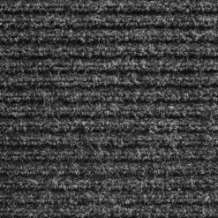 Heavy-Duty Ribbed Indoor/Outdoor Carpet With Rubber Marine Backing - Charcoal Black 6' X 10' - Several Sizes Available - Carpet Flooring For Patio, Porch, Deck, Boat, Basement Or Garage