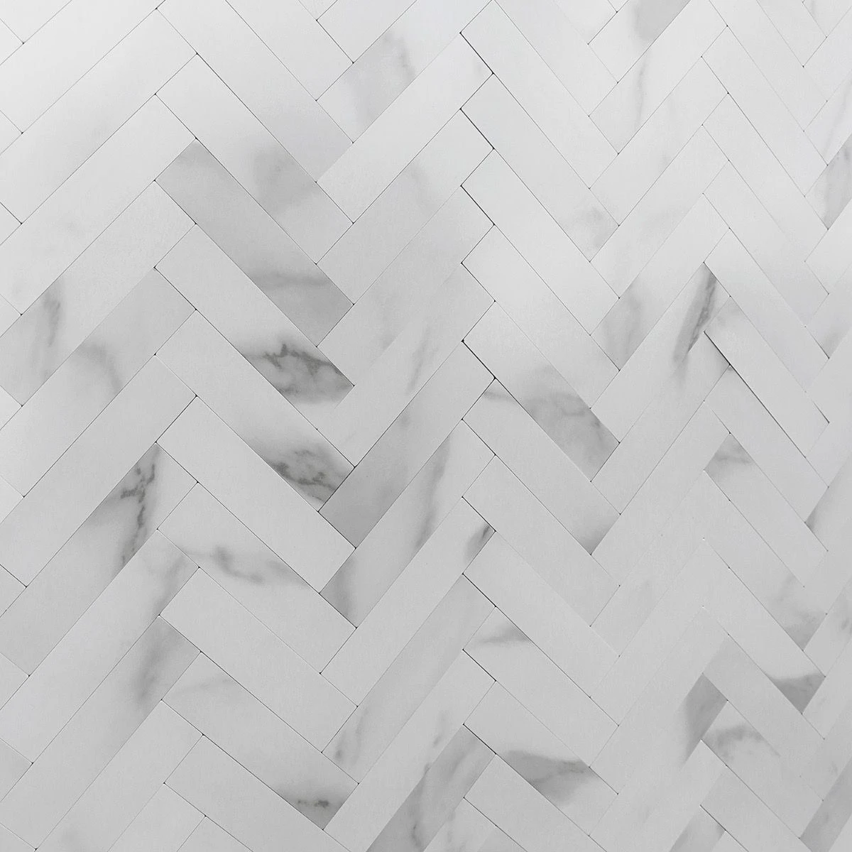 Bond Tile Easy Luxe Herringbone Calacatta 10.31 In. X 10.31 In. SPC Peel And Stick Tile (0.73 Sq. Ft. / Sheet) - Image 3