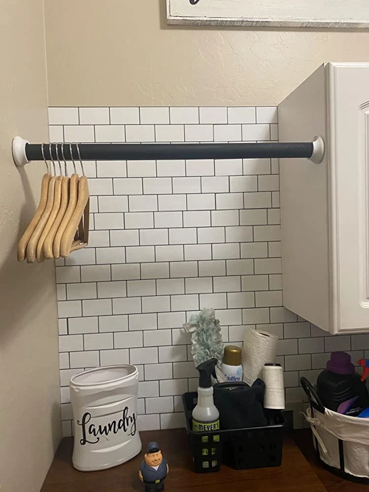 Crystiles 12"x12" Subway White Vinyl Peel And Stick Backsplash Tile, Pro Series Thicker Version, 4-Sheet Pack - Image 4