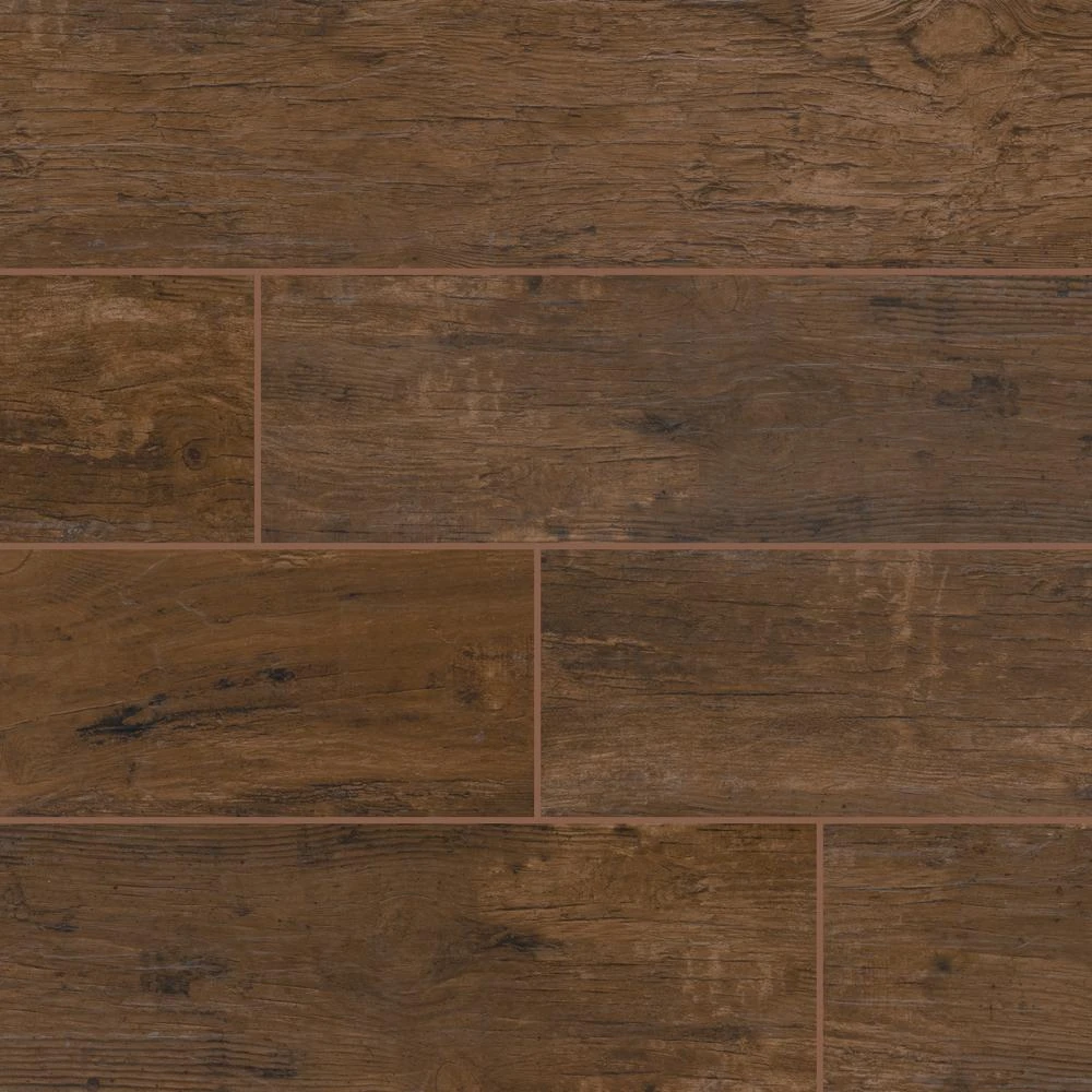 MSI Redwood Mahogany 6 In. X 24 In. Matte Porcelain Floor And Wall Tile (10 Sq. Ft. / Case) - Image 13